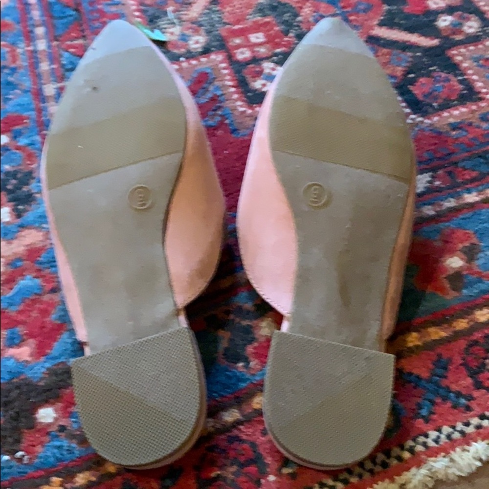 Rose Suede Slides - Picture 3 of 3